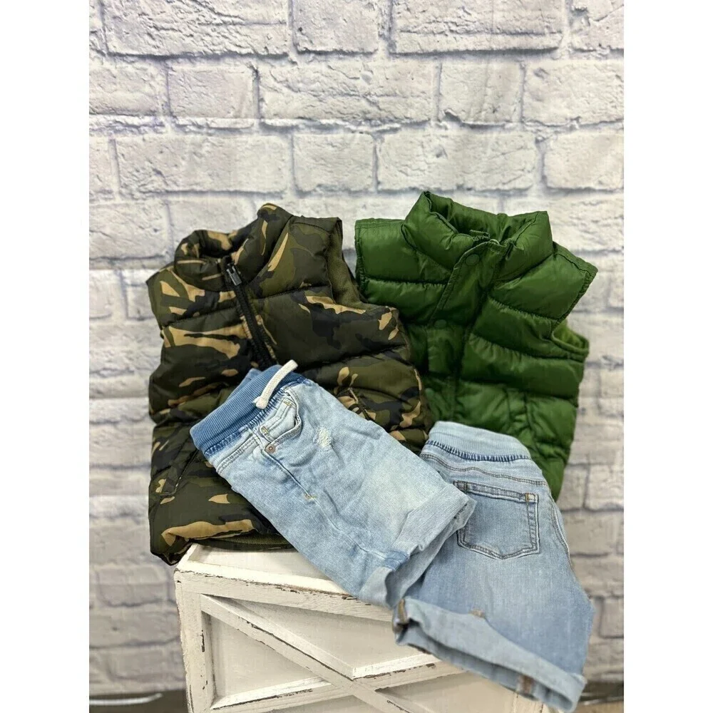 2 pc Lot Boy Clothes Sz 3T Old Navy Blue Jean Shorts. (Shorts only ) - Picture 4 of 7